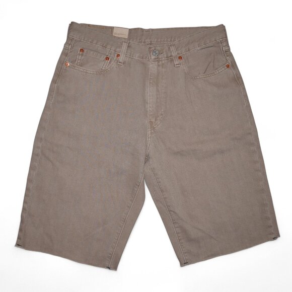 Levi's 568 Men’s Jean Shorts Size 32 Loose Fit Stretch Denim Jorts Beige/Tan NWT - Picture 2 of 6